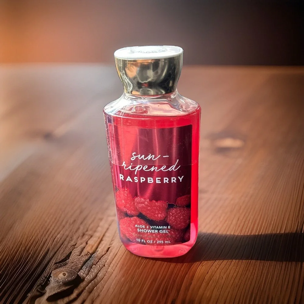 Bath & and Body Works Sun-Ripened Raspberry Shower Gel Body Wash 10oz Sealed New